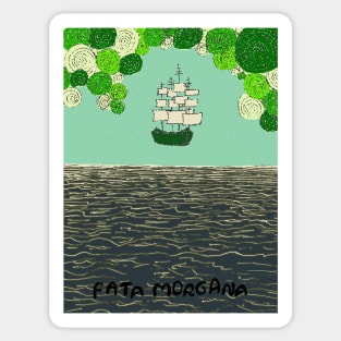 Fata morgana - flying ship Sticker